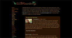 Desktop Screenshot of globalwanderings.co.uk
